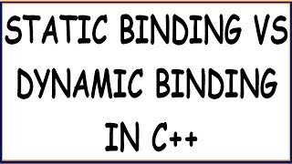 STATIC BINDING VS DYNAMIC BINDING IN C HINDI [upl. by Worth]