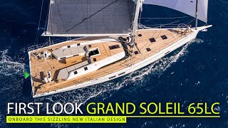 Step aboard this sizzling hot new Italian Design Grand Soleil 65LC  Yachting World [upl. by Tat]