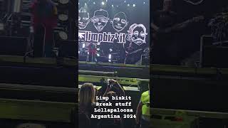 Limp bizkit quotbreak stuffquot lollapalooza argentina 2024 [upl. by Notsgnik434]