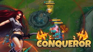 CONQUEROR Katarina wins GAMES EVERYTIME [upl. by Maleki]