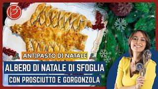 Albero di natale con gorgonzola e prosciutto  Benedetta Parodi Official [upl. by Haidebej]