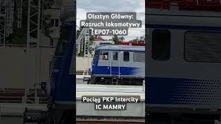 Piękny dźwięk rozruchu EP071060 pociąg pociągi pkp pkpintercity ep07 kolej train polska [upl. by Groot]