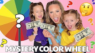 Letting the MYSTERY COLOR WHEEL decide what color we shopped for at target￼ with a 20 budget 🌈😱⁉️ [upl. by Lezned]