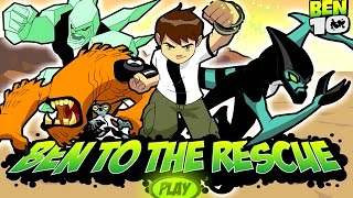 Ben 10  BEN TO THE RESCUE Cartoon Network Games [upl. by Froma]