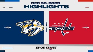 NHL Highlights  Predators vs Capitals  December 30 2023 [upl. by Anidam187]