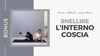 Esercizi per snellire linterno coscia [upl. by Constantina]