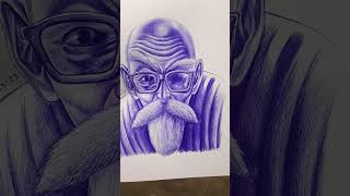 Dibujo del maestro roshi a boligrafo dibujosfaciles dibujo arte dibujarfacil drawing art [upl. by Rasia298]