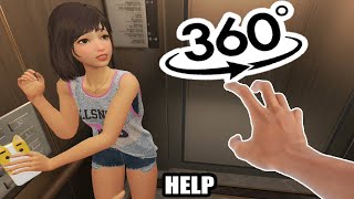 😳TU y ELLA ATRAPADOS en el ASCENSOR WAIFU en el Mundo Virtual 💔🎭 Anime VR [upl. by Rubma]