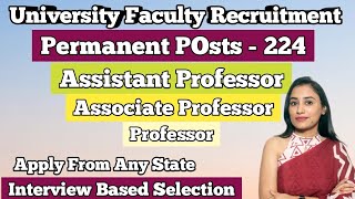 Alighar Muslim University Assistant Professor Vacancy 2024  Central University Recruitment 2024 [upl. by Iznekcam]