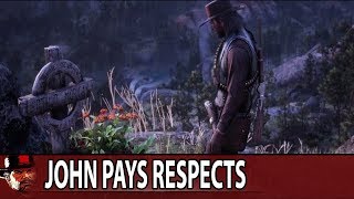 John Pays Respects to Arthur by Visiting His Grave  Red Dead Redemption 2 [upl. by Dulcle563]