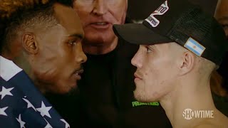 Jermell Charlo vs Brian Castaño 2 Heated FACE OFF Charlo Refuse to BREAK STAREDOWN in the WEIGH IN [upl. by Malek]