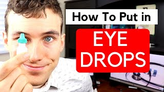 How to Put Eye Drops in Your Own Eyes  How to Use Eye Drops Without Flinching [upl. by Topping]