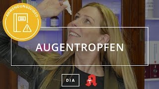 Anwendung von Augentropfen Deutsche Internet Apotheke [upl. by Noreg]