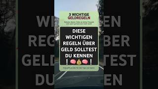 Diese Regeln über Geld solltest du kennen  geld sparen finanzen [upl. by Enileuqkcaj]