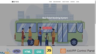 Web Application Project Using HTML PHP and MYSQL  Bus Ticket Booking System Using PHP [upl. by Ahtnams]