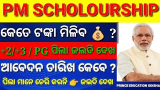 PM SCHOLARSHIP ରେ କେତେ ଟଙ୍କା ମିଳିବ   2 3 and PG  ଏହି ଭୁଲ ପାଇଁ ଆସିବନାହିଁ ଟଙ୍କା  Ug amp PG [upl. by Ellenahs]