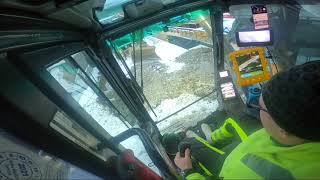 Volvo 235EL excavator with steelwrist tiltrotator X26 1 hours cab view 🙈 [upl. by Sparkie]