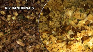 Riz cantonnais la recette réunionnaise facile et très simple à faire [upl. by Ahtelat]