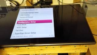 LG Digital Signage Setup [upl. by Ettedualc181]