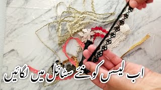 How to Use LACES in different style  Amazing Ideas [upl. by Fachan]