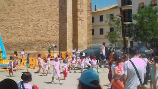 Recortes de niños a toros en feria 2017 Manzanares [upl. by Illib]