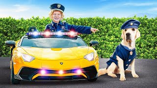 Braxton and Ryder Show Pretend Play as Police Kids Teaching Good Habits to Children [upl. by Harwill878]