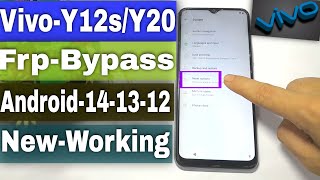 Vivo Y12s Y12a Y20 Y20e Frp Bypass New Method 2024  Vivo All Android 14131211 Frp Bypass 2024 [upl. by Mirabelle227]