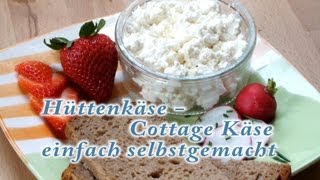 Hüttenkäse  CottageKäse selber machen [upl. by Akenna]