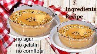 3 Ingredients Dessert Recipe No Agar GelatineCornflour15 mins RecipeQuick Easy Delicious [upl. by Lonyer]