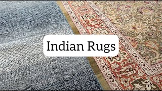 Indian Rugs in Chicago  Antique and Modern Styles orientalrugs india ruglove [upl. by Arakal]