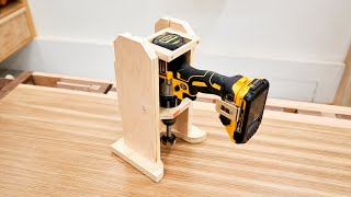 Making A Portable Drill Press  Drilling Guide [upl. by Akiaki359]