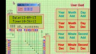 DS1302 based digital Clock calendar include keil c and hex and Proteus [upl. by Politi]