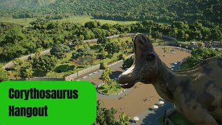 Corythosaurus hangout habitat Jurassic World Evolution 2 [upl. by Arbrab]