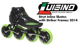 Luigino Strut Inline Skates with Striker Frames Review 2014 [upl. by Eissert]