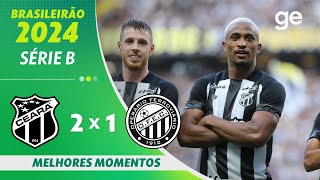 CEARÁ 2 X 1 OPERÁRIO  MELHORES MOMENTOS  25ª RODADA BRASILEIRÃO SÉRIE B 2024  geglobo [upl. by Hillery]