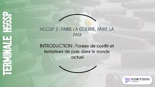 TERMINALE HGGSP  formes de conflits et tentatives de paix dans le monde actuel [upl. by Gagne]