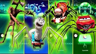 Monster Bot 🆚 Despicable Me 🆚 Bus Eater 🆚 Choo Choo Charles 💥 TILES HOP EDM RUSH [upl. by Aissat70]