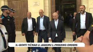 IlQorti tiċħad li jaqgħu lfreezing orders [upl. by Ngo]