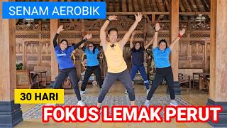 AEROBIK FOKUS LEMAK PERUT  30 HARI PENURUNAN BERAT BADAN [upl. by Mccreery]