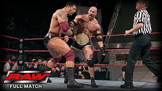 WWE  GOLDBERG VS BATISTA  FIRST AND LAST TIME EVER [upl. by Kezer]