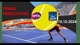 Tennis Predictions TodayATP ShanghaiWTA WuhanTennis Betting TipsTennis Preview [upl. by Esiom352]