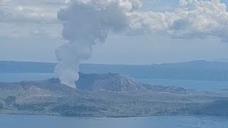 Taal Volcano Minor Phreatic Eruption Today Tagaytay Philippines [upl. by Claresta]