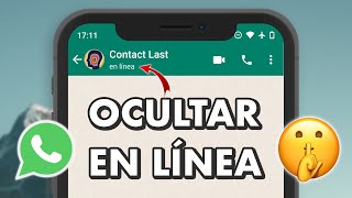 CÓMO OCULTAR EN LÍNEA DE WHATSAPP 🤫 [upl. by Catt]