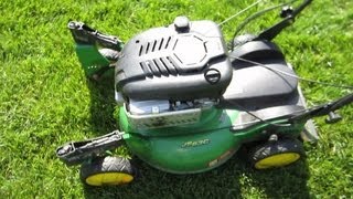 John Deere JS63C Lawn Mower  Self Propelled Test amp Unlocked Swivels  Part IV  April 20 2013 [upl. by Znerol]