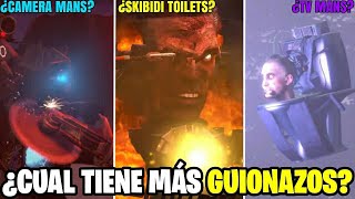 ¡¿CUAL ES LA FACCION CON MAS GUIONAZOS Y CONVENIENCIAS DEL GUION DE SKIBIDI TOILET [upl. by Phippen360]