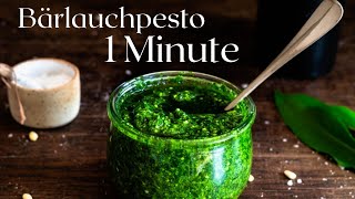 Bärlauchpesto in 1 Minute selber machen [upl. by Ariat]