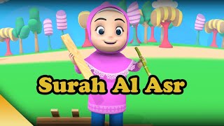 Murrottal Juz 30 Surah Al Asr with Craft Materials Animation [upl. by Natie]