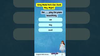 Using Modal Verb Can Could May Might  Learning English With Anne shorts english study [upl. by Sacci]