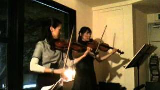 ２つのViolinのためのデュオ 1楽章、シュターミッツ violin T みどり [upl. by Wenona]