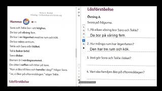 Läsförståelse Hemma måndag 4 november [upl. by Oirad]